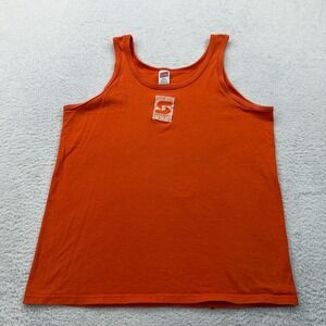 VTG 90s Syracuse Orange University Tank Top Mens Medium SOFFE Orange Athletic